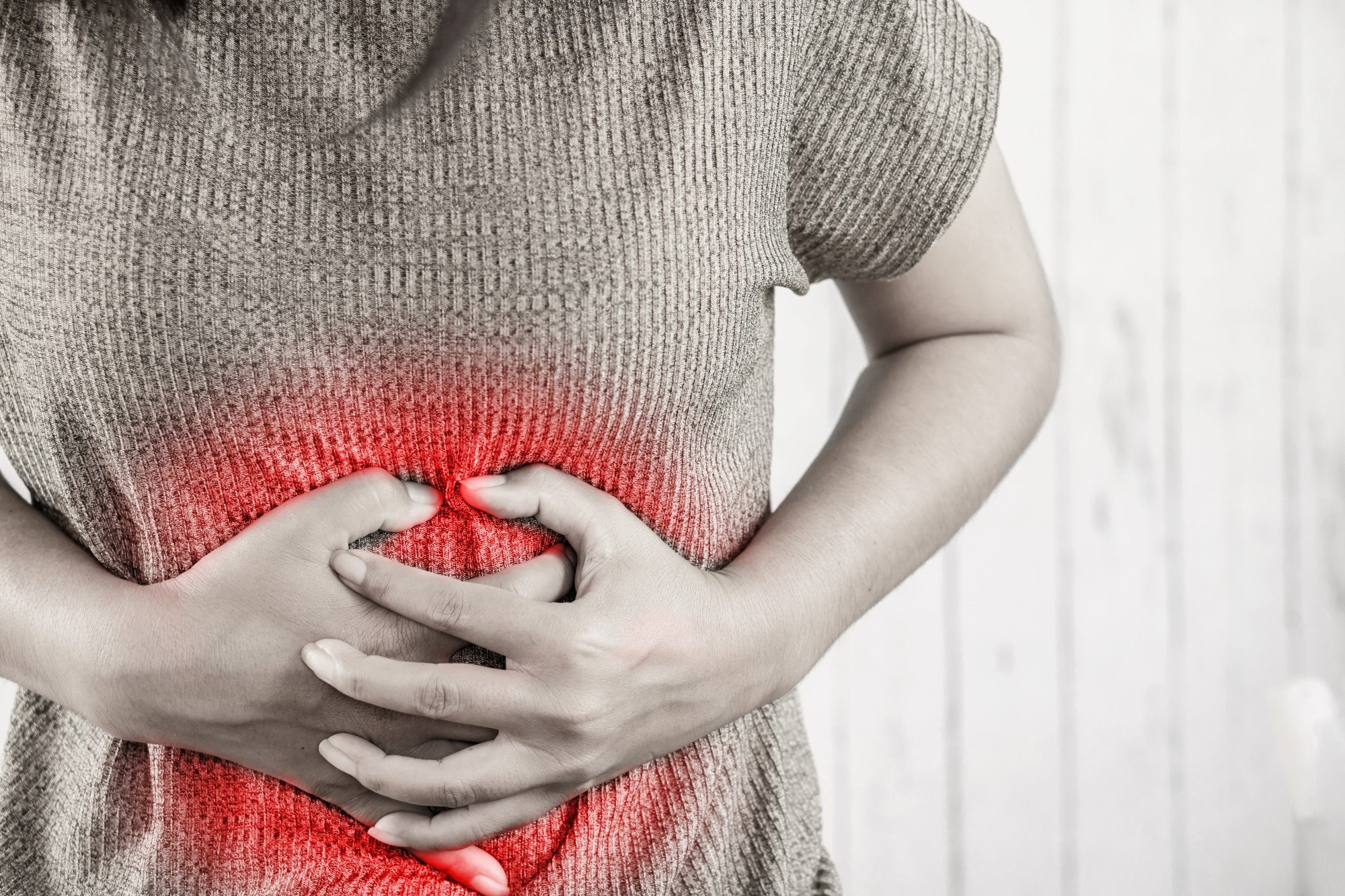 where is gastric pain located