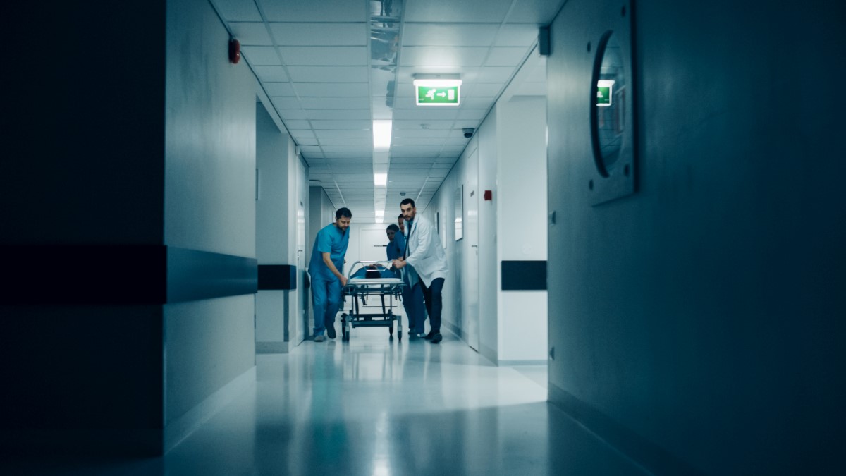 Doctors stretcher dark hallway.jpg
